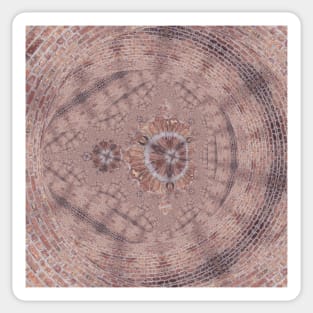 Red Brick Grunge Pattern Sticker